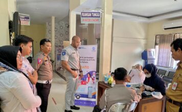 Jasa Raharja Perwakilan Pare-pare Gelar Pemeriksaan Kesehatan Gratis