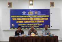Kepala Jasa Raharja Perwakilan Mamuju Hadiri Workshop Penguatan Keterampilan Mengemudi