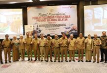 Wabup Pinrang Hadiri Rakor Penanggulangan Kemiskinan yang Digelar Pemprov Sulsel