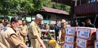 Bupati Pinrang Turun Langsung Tinjau Lokasi Terdampak Cuaca Ekstrim dan Beri Bantuan Kepada Korban