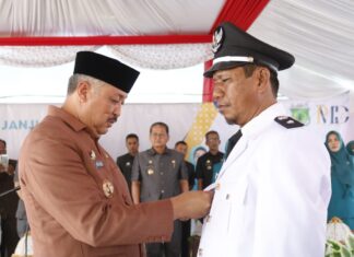 Bupati Pinrang Kembali Lantik Kades Terpilih di Kecamatan Mattiro Sompe