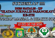 Jurnalis Bergerak Gandeng DLH Pasangkayu, dalam Giat Baksos