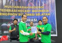 Gelar Musyawarah FHI Pengprov Sulsel, Gajah Mada Komitmen Perkenalkan Hockey Pantai