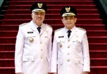 Bupati dan Wakil Bupati Pinrang Resmi Dilantik di Jakarta