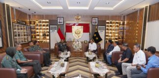 Pangdam XIV/Hasanuddin Terima Kunjungan Silaturahmi Rombongan PWI Sulsel