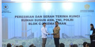 Peresmian dan Serah Terima Kunci Rusun Blok C-2 Kemayoran