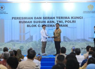 Peresmian dan Serah Terima Kunci Rusun Blok C-2 Kemayoran