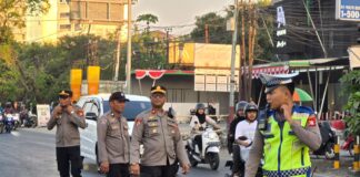Kapolsek Tamalate Bersama Jajaran Amankan Aksi Demo HIMAPOLINDO Korwil 5 di Makassar